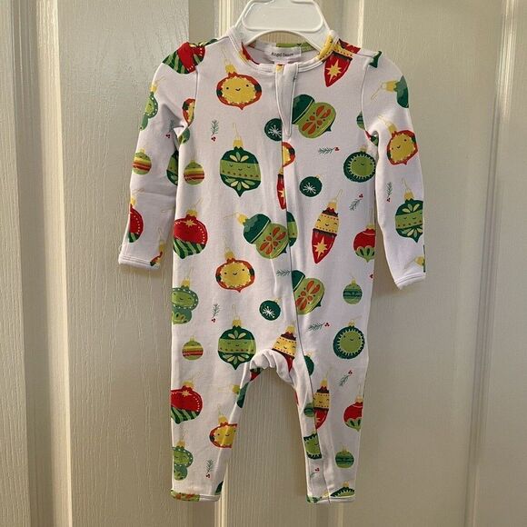 Angel Dear Shiny Bright Ornaments Bamboo Zipper Romper Size 0-3 Months NWT - Picture 1 of 11